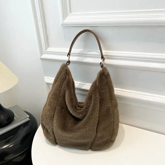 Faux Fur Shoulder Bag