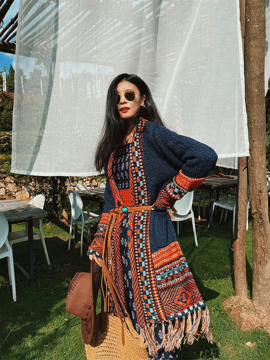 Tassel Knitted Cardigan