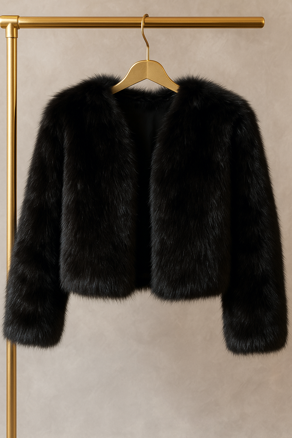 Black Faux Fur jacket