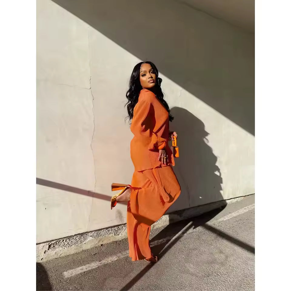 Relaxed Blouse and Pant Set