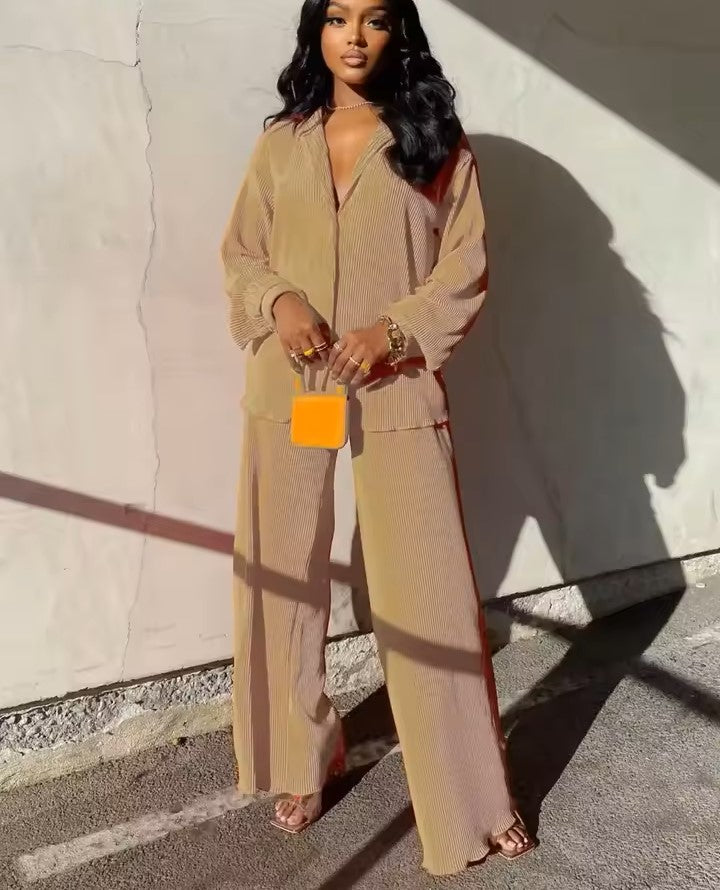 Relaxed Blouse and Pant Set