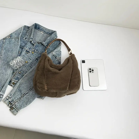 Faux Fur Shoulder Bag