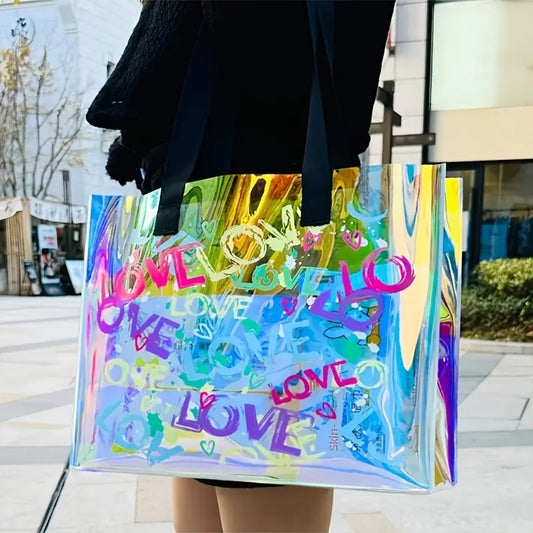Florescent Love Tote