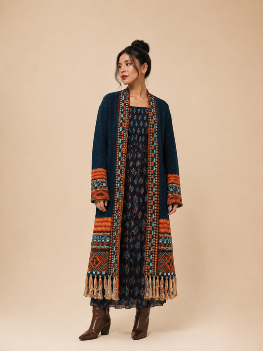 Tassel Knitted Cardigan