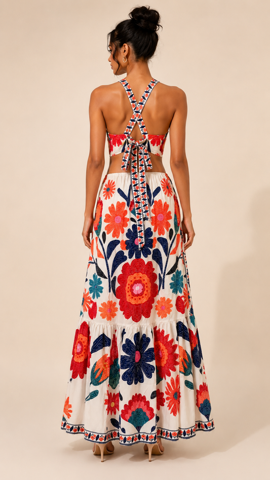 Soleil Garden Maxi Dress