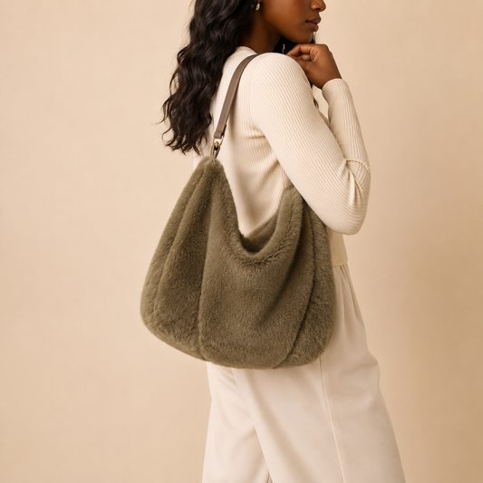 Faux Fur Shoulder Bag