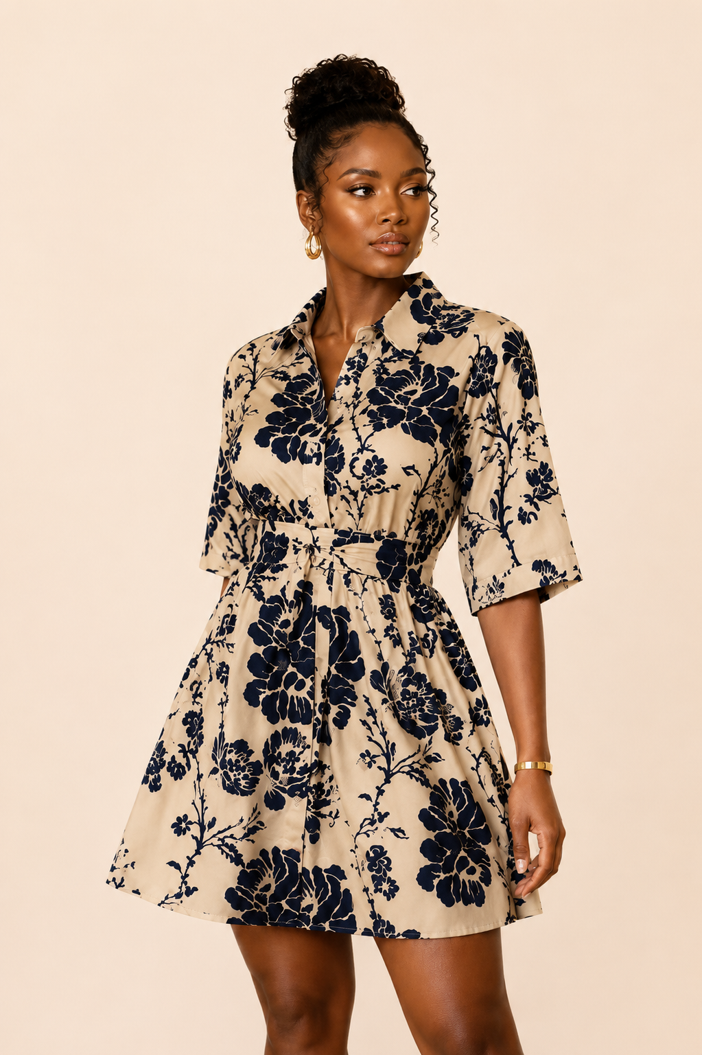 Waisted Mini Dress