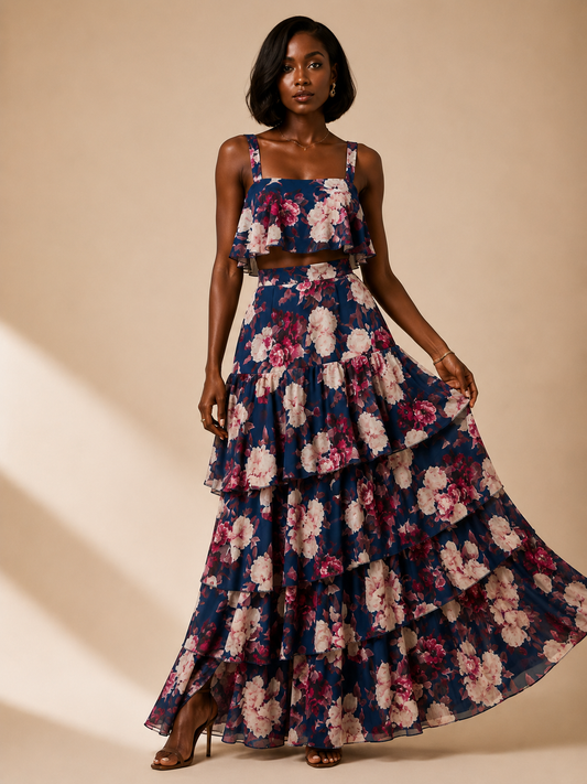 Midnight Bloom Maxi Dress