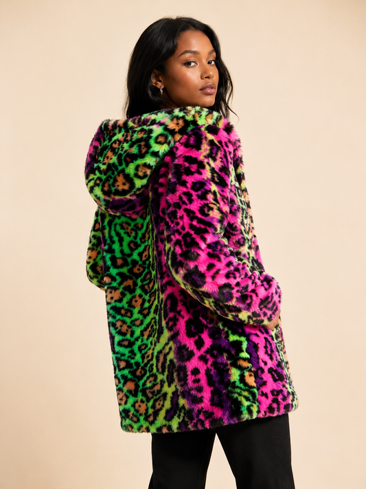 Rainbow leopard Print Jacket