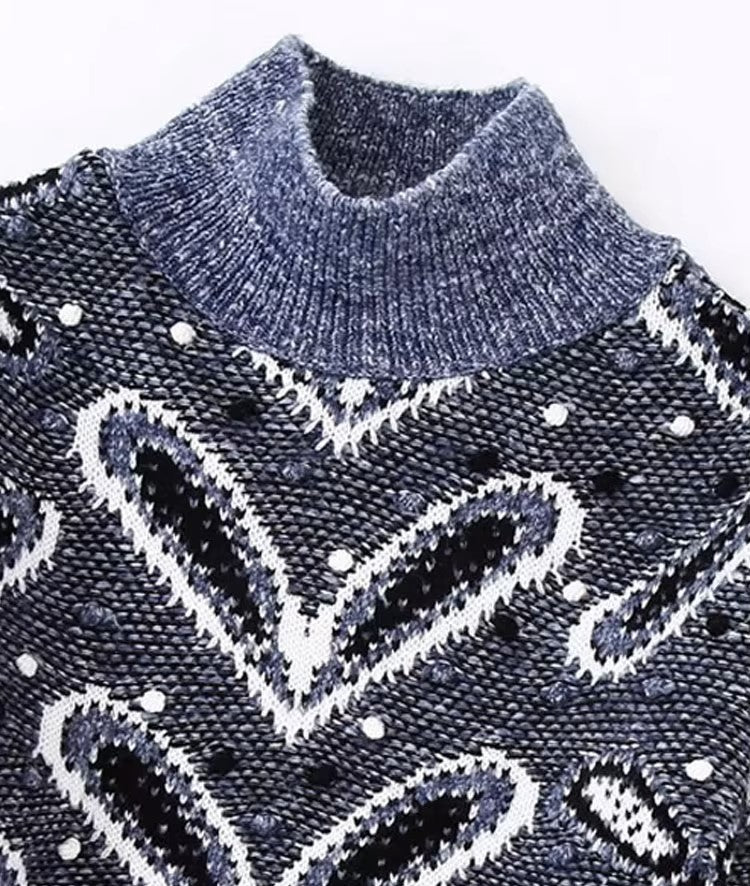 Knitted Cropped Sweater Top