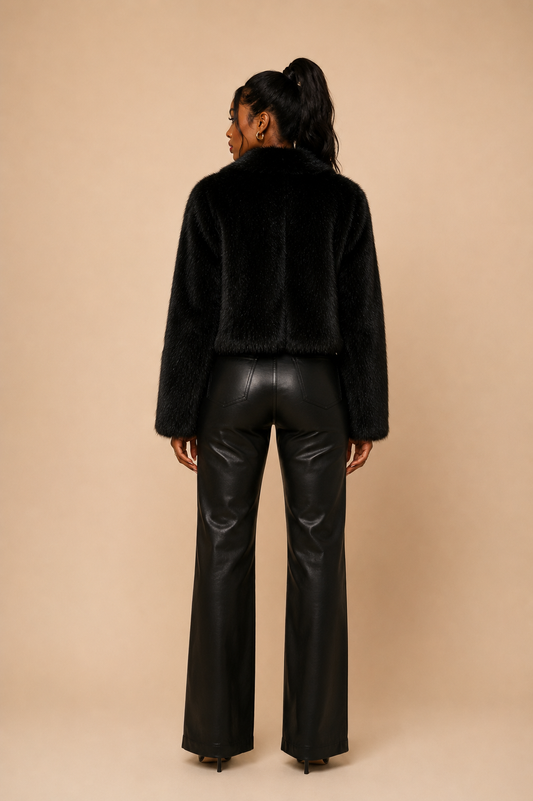 Black Faux Fur jacket