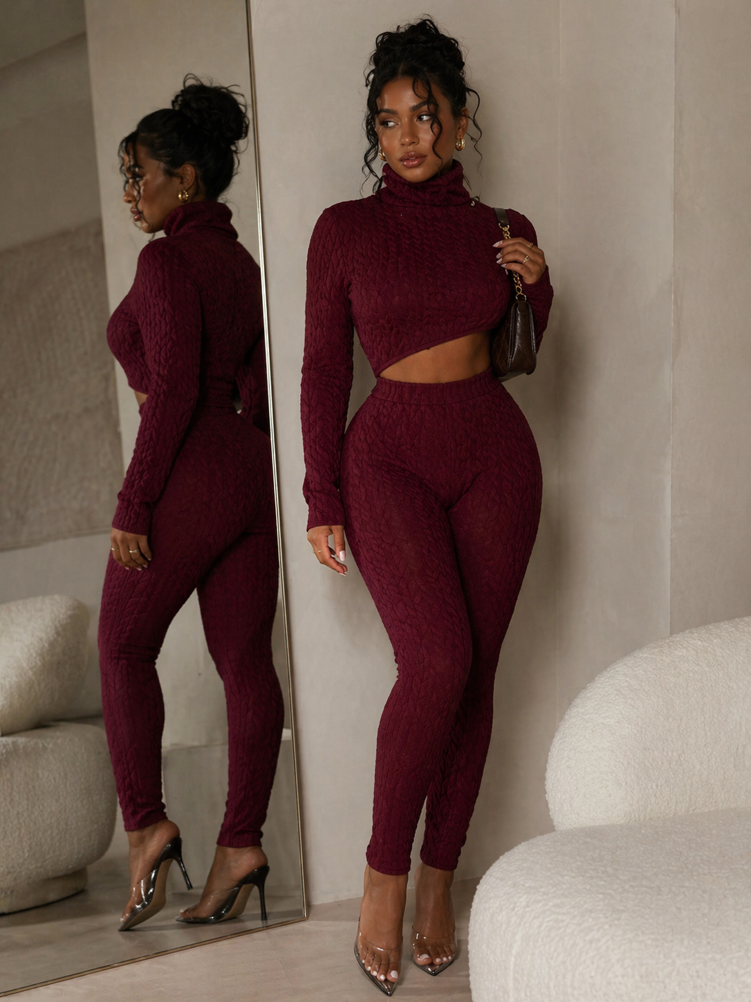 Burgundy winter set