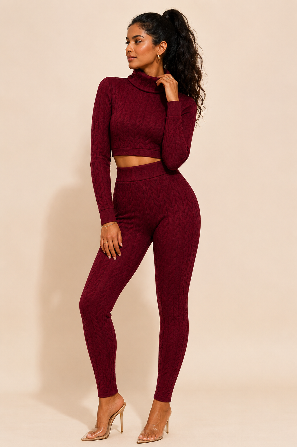 Burgundy winter set