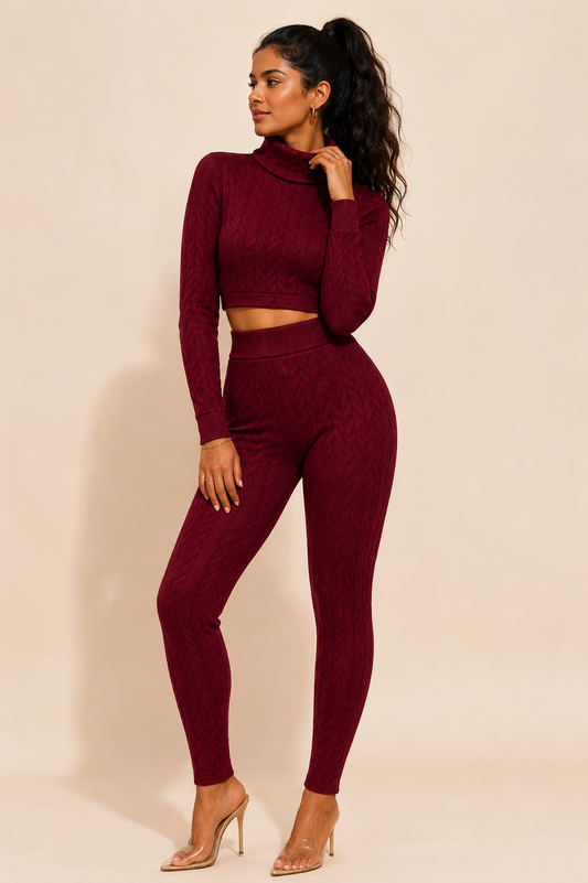 Burgundy winter set