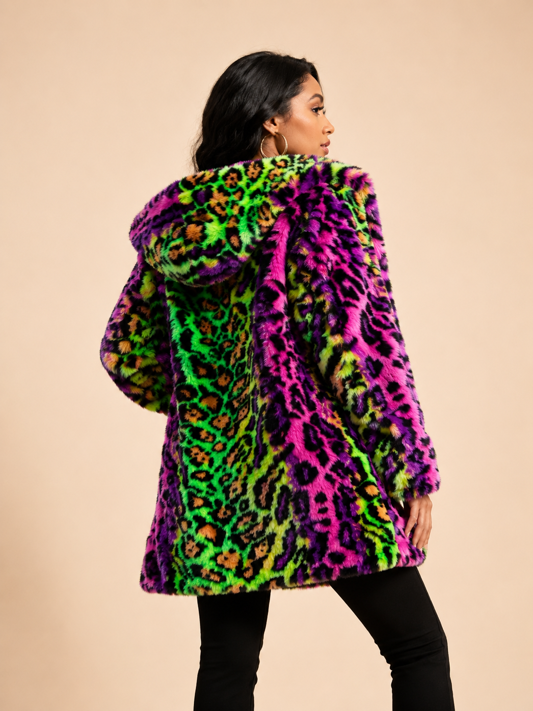 Rainbow leopard Print Jacket