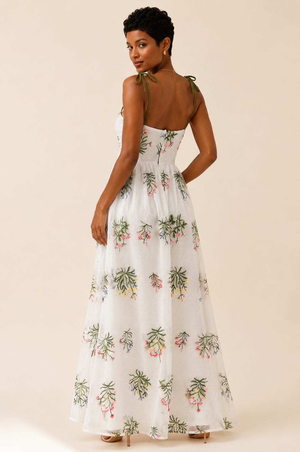 Slim Fit Wild Flower Camisole Dress