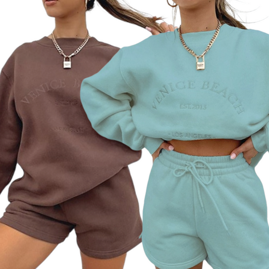 Venice Beach sweatshirt and Short set
