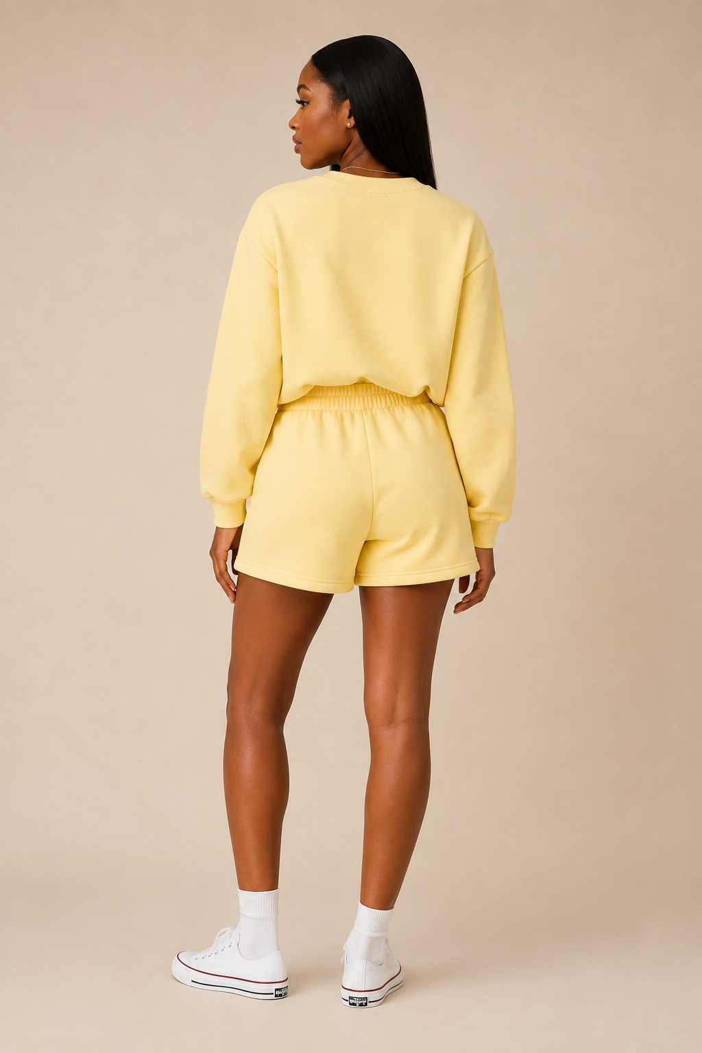 Yellow Sweatshirt Set