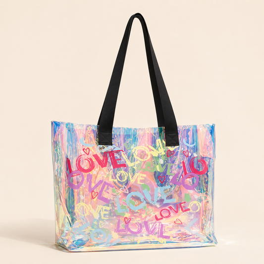 Florescent Love Tote