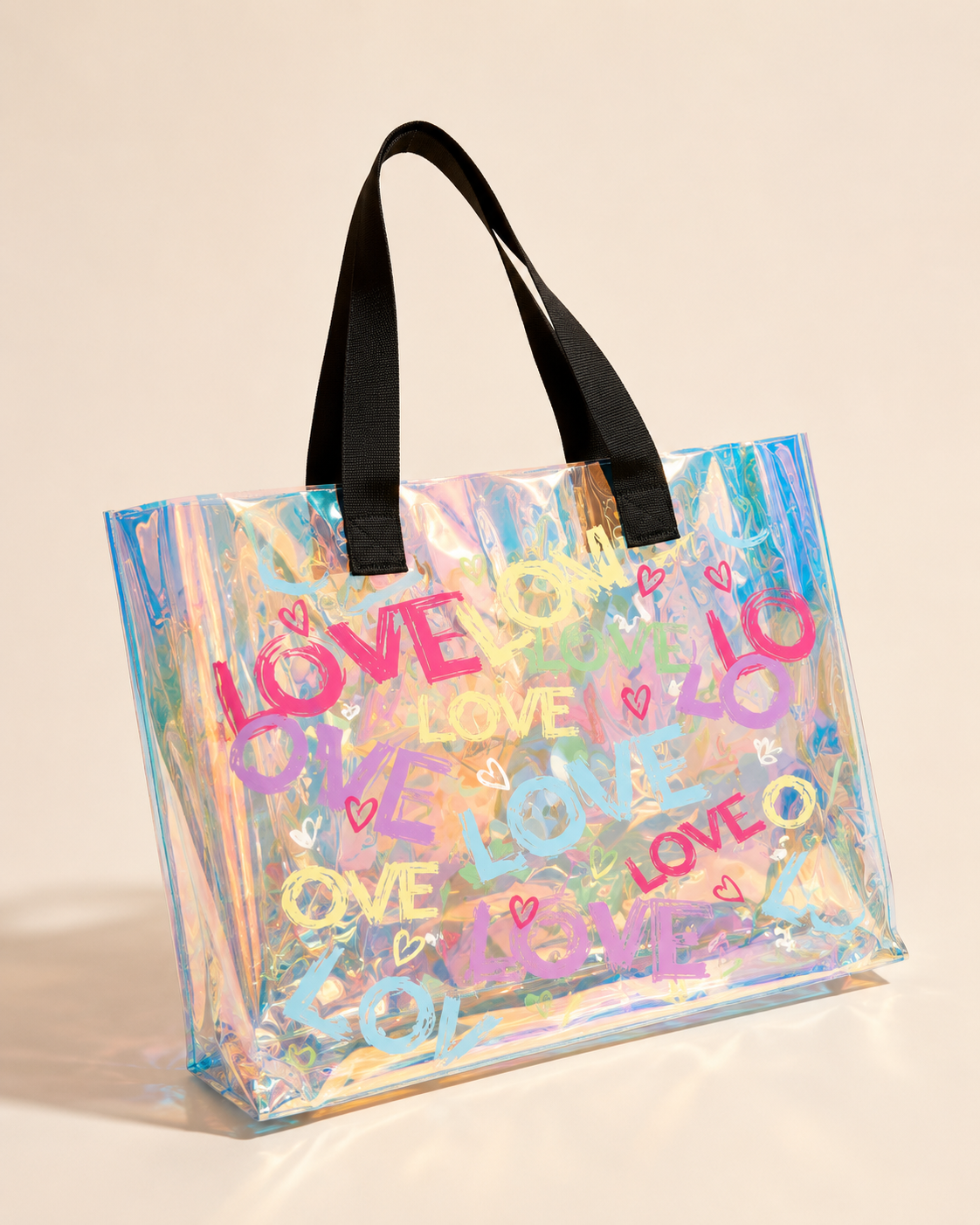Florescent Love Tote