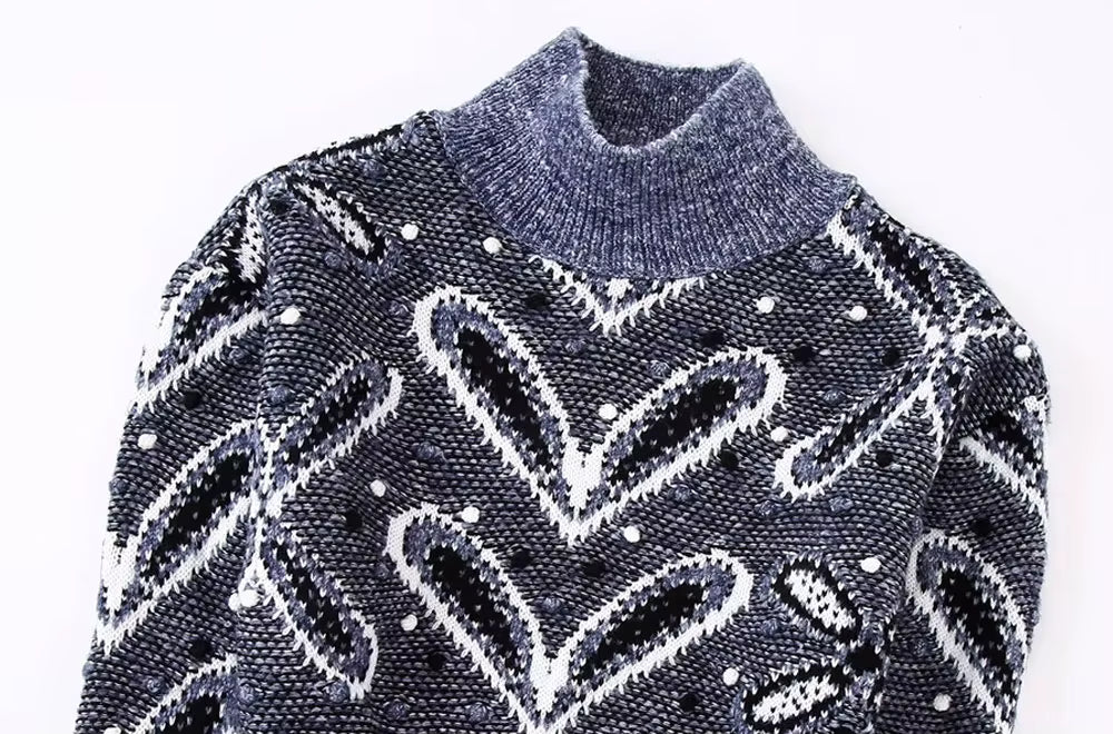 Knitted Cropped Sweater Top