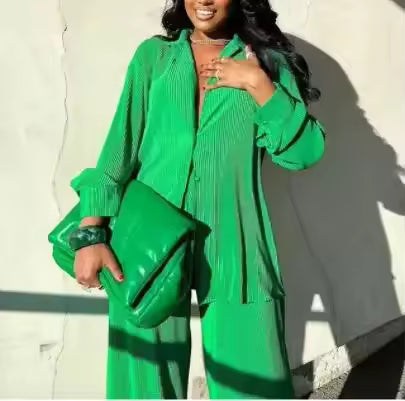 Relaxed Blouse and Pant Set