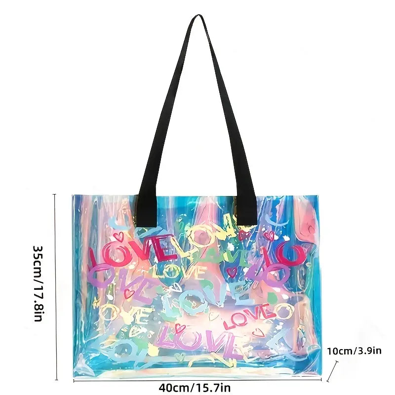 Florescent Love Tote