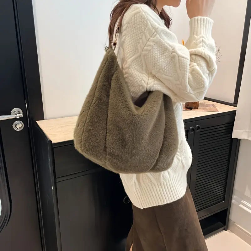 Faux Fur Shoulder Bag